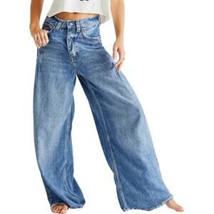 We The Free Old West High Rise Wide-Leg Jeans Slouchy Jeans, 27